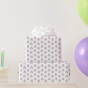 Elegant Pink Lavender Floral Sweet Pea Watercolor Wrapping Paper