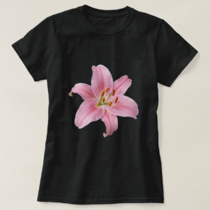 Elegant Pink Lily Flower T-Shirt