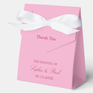 Elegant Pink Magenta Wedding Favour Box