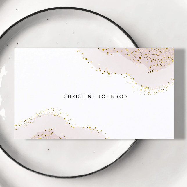 elegant pink marble business card (Creator Uploaded)