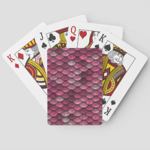 Elegant Pink Metallic Pattern Playing Cards