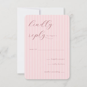 Elegant Pink Minimalist Invitations