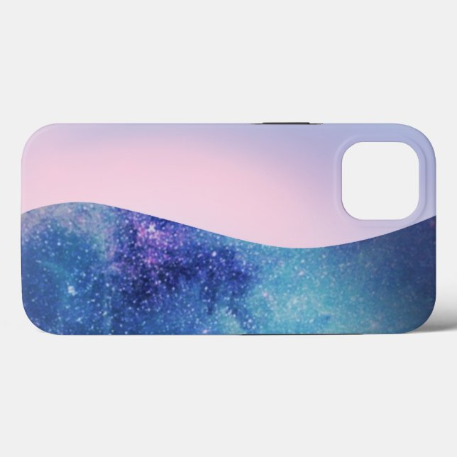 Elegant Pink Modern gradient galaxy glitter star Case-Mate iPhone Case (Back (Horizontal))