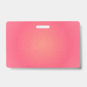 Elegant Pink Name Badge