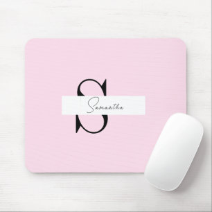 Elegant Pink Pastel Personalized Mousepad