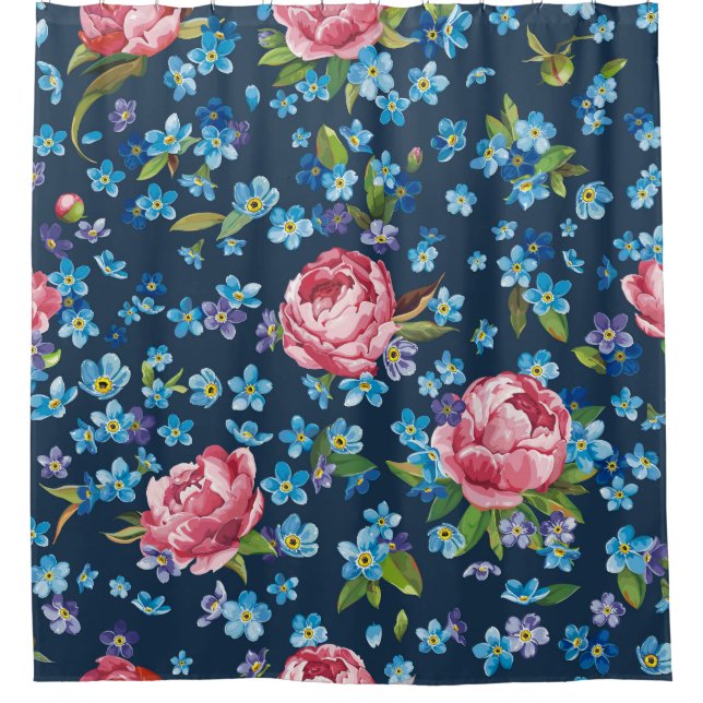 Elegant Pink Peonies Retro Background (Front)