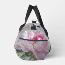 Elegant Pink Peony Thick Impasto Oil Painting 
