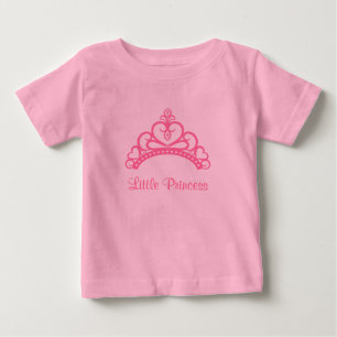 Elegant Pink Princess Tiara Crown for Baby Girls T-Shirt