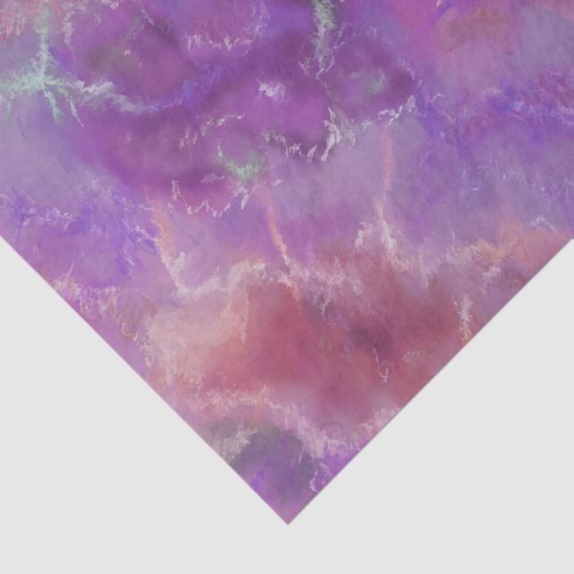 Elegant pink, purple and silver Marble Pattern Tissue Paper (Detail)