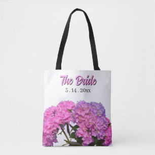 Elegant pink purple florals flowers for the Bride Tote Bag