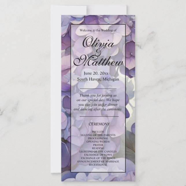 Elegant pink purple orange watercolor floral (Front)