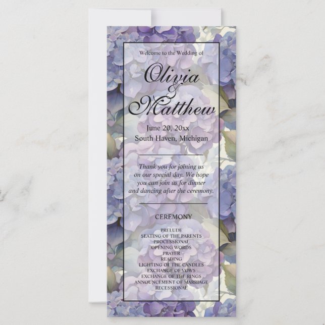 Elegant pink purple orange watercolor floral (Front)