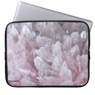 Elegant Pink Quartz Gem Mind Body Spirit Energy Laptop Sleeve