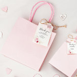 Elegant Pink & Red Floral Bridal Shower Thank You Gift Tags<br><div class="desc">Show your appreciation with our Elegant Floral Bridal Shower Thank You Tags. These tags feature a lovely pink, red, and gold floral design, with elegant calligraphy. Perfect for adding a sophisticated touch to your bridal shower favours, they can be easily customized. If you need help with customization, please don't hesitate...</div>