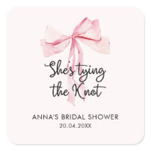 Elegant Pink Ribbon Bridal Shower