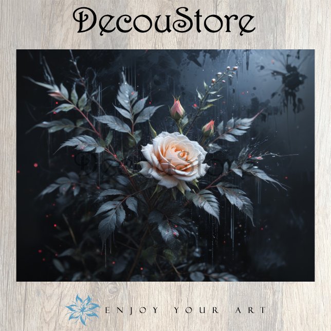 Elegant Pink Rose Decoupage Tissue Paper (Creator Uploaded)