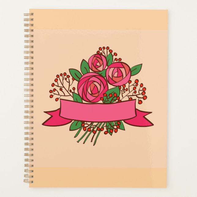 Elegant Pink Rose Floral Bouquet (Devant)