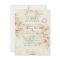 elegant Pink  rose Floral vintage  wedding invite