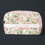 Elegant Pink Rose Garden Travel Dopp Kit<br><div class="desc">Carry your wedding day essentials in style with our Elegant Pink Rose Garden Travel Pouch. Adorned with watercolor roses,  it's the perfect blend of beauty and function for brides,  bridesmaids,  or honeymoon travel. This accessory pouch is a part of a wedding collection with coordinating items available.</div>