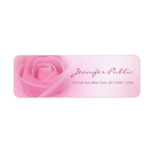 Elegant Pink Rose Handwritten Script Template