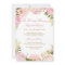 Elegant Pink Rose Memorial Service Invitation
