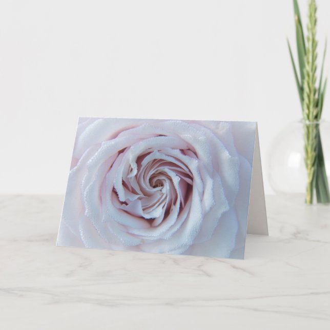 Elegant Pink Rose Mother's Day  Card (Front)