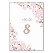 Elegant Pink Sakura Cherry Blossom Flower Wedding