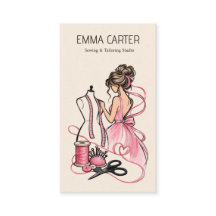 Elegant Pink Seamstress Tailor Dressmaker