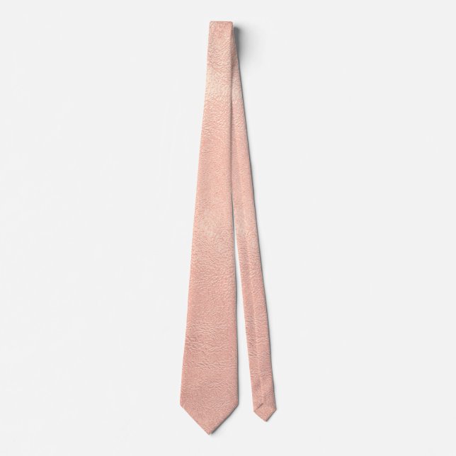 Elegant Pink Shimmering Design Tie (Front)