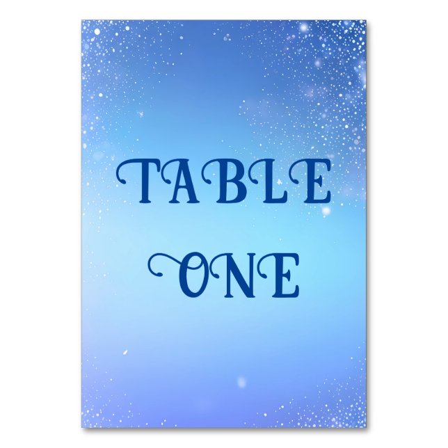 Elegant Pink Sparkle Wedding Background Table Number (Front)