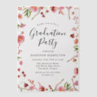 Elegant Pink Spring Floral Graduation Party