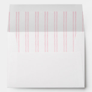 Elegant Pink Stripe Envelope
