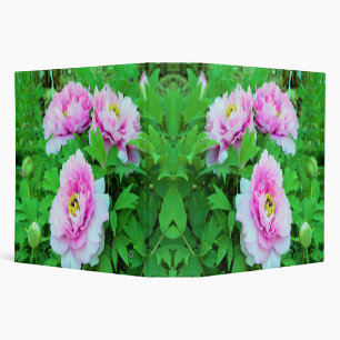 Elegant Pink Tree Peony Flowers with Yellow Centre Binder