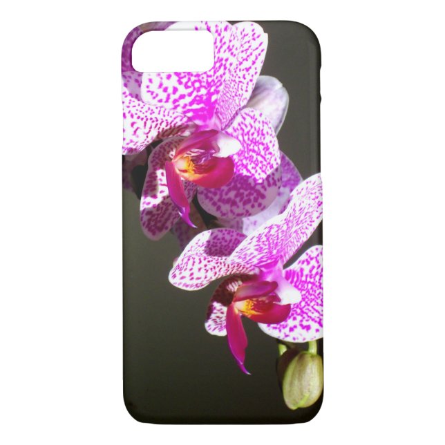 Elegant pink tropical floral flowers orchids  Case-Mate iPhone case (Back)