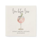 Elegant Pink Vino Before Vows Bridal Shower