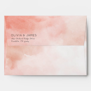 Elegant Pink Watercolor Envelope