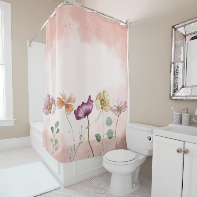 Elegant Pink Watercolor Floral (In Situ)