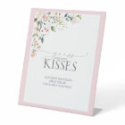 Elegant Pink Watercolor Floral How Many Kisses