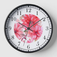 Elegant Pink Watercolor Floral Stylish Chic