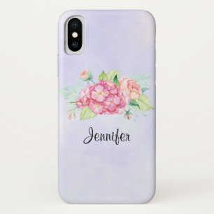 Elegant Pink Watercolor Flower Bouquet Case-Mate iPhone Case