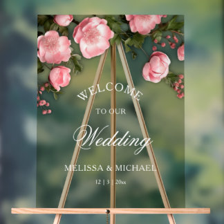 Elegant Pink White 3D Roses Wedding