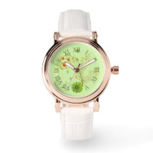 Elegant pistachio green watch