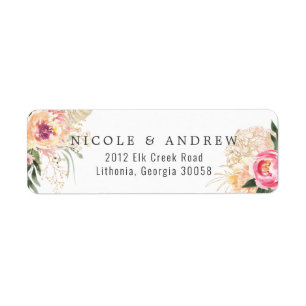 Élégant pivoine à l'aquarelle   Mariage floral ros