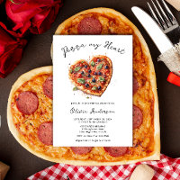 Elegant Pizza My Heart Italian Bridal Shower