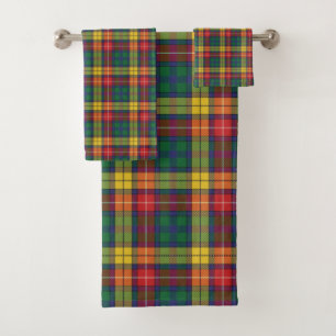 Elegant Plaid Buchanan Tartan Bath Towel Set