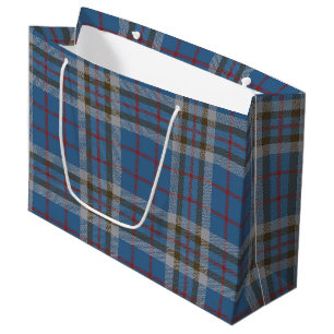 Elegant Plaid Rustic Thompson Tartan Large Gift Bag