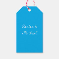 Elegant Plain Azure Blue Personalized Custom