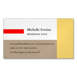 Elegant Plain Minimalist Magnetic Business Card