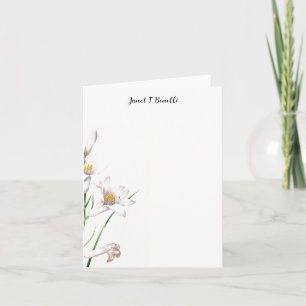 Élégant Plain Professional Calligraphie Floral