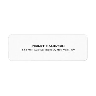 Élégant Plain Simple Blanc Professionnel Moderne